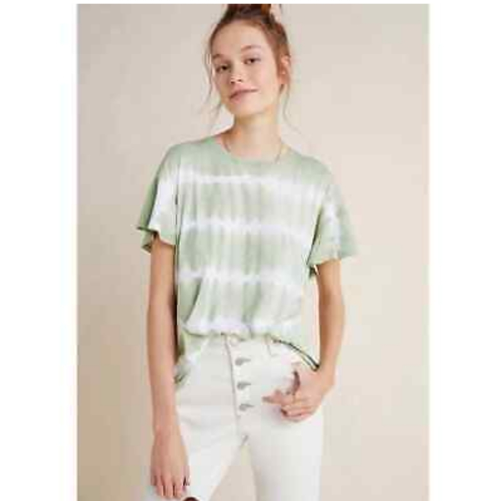 Aritzia T.la tie dye short sleeve tee oversized XS Martha flutter tee - Picture 1 of 9